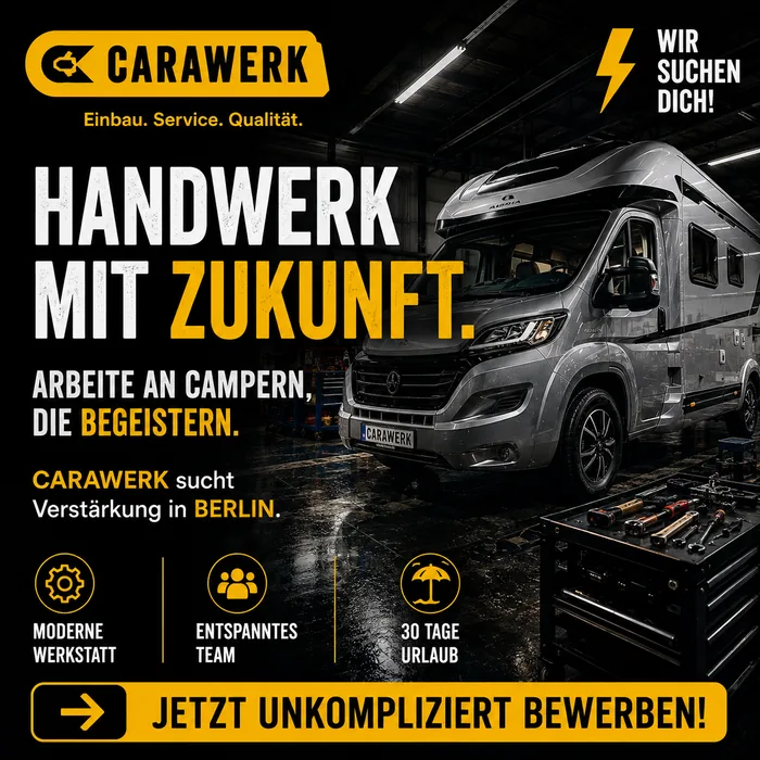 Recruiting-Anzeige von Carawerk: Handwerk mit Zukunft, Verstärkung in Berlin gesucht